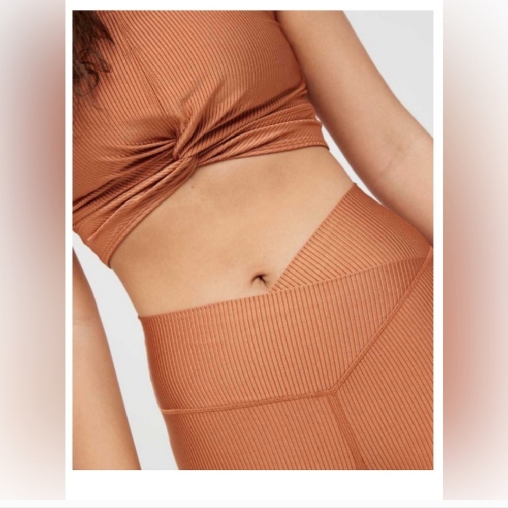 Aerie Brown/Copper Leggings and Top Set